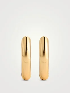 Plain Amalfi Huggie Hoop Earrings