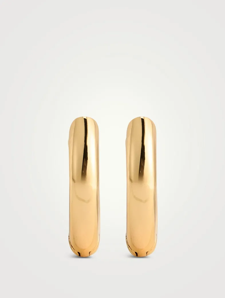 Plain Amalfi Huggie Hoop Earrings