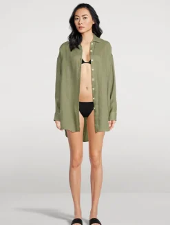 Playa Linen Boyfriend Shirt