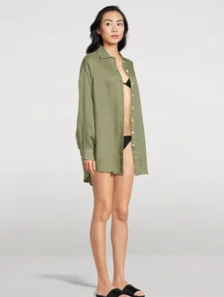Playa Linen Boyfriend Shirt