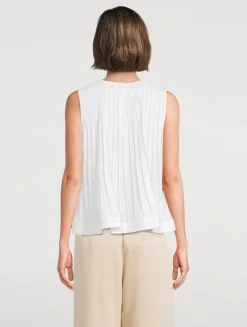 Pleated A-Line Blouse