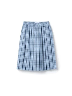 Pleated Check Skirt
