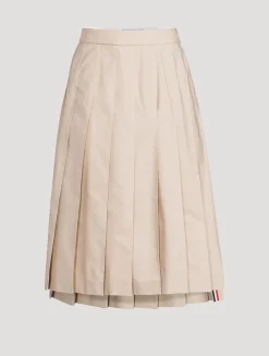 Pleated Midi Skirt
