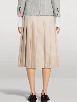 Pleated Midi Skirt