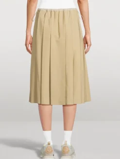 Pleated Midi Skirt