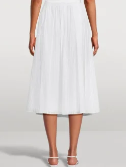 Pleated Midi Skirt