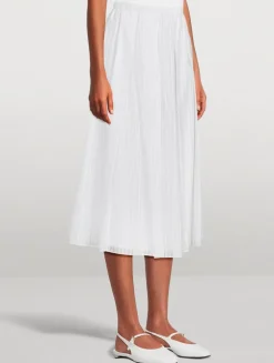 Pleated Midi Skirt