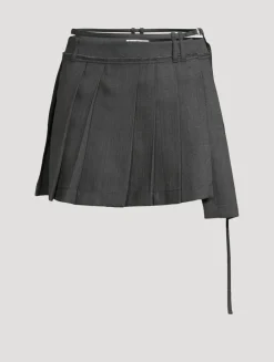 Pleated Mini Skirt