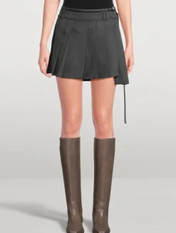 Pleated Mini Skirt