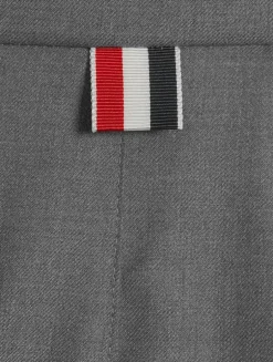 Pleated Twill Mini Skirt