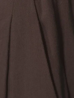 Pleated Wide-Leg Trousers