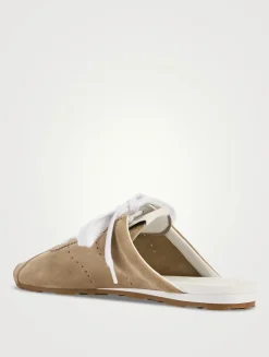 Plume Suede Sneaker Mules