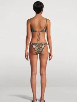 Poema Habitat Bikini Bottom In Floral Print