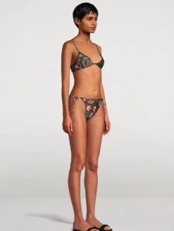 Poema Habitat Bikini Bottom In Floral Print