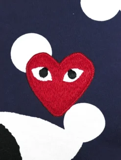 Polka Dot Heart Graphic T-Shirt