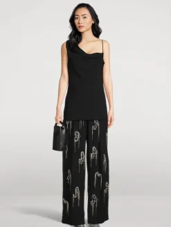Porter Embellished Wide-Leg Trousers