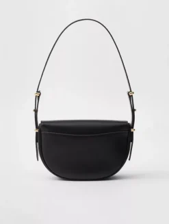 Prada Arqué Leather Shoulder Bag With Flap