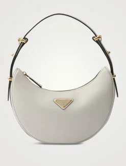 Prada Arqué Small Leather Shoulder Bag