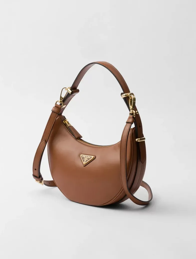 Prada Arqué Small Leather Shoulder Bag