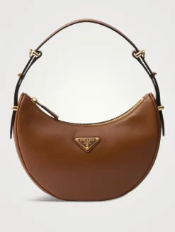 Prada Arqué Small Leather Shoulder Bag