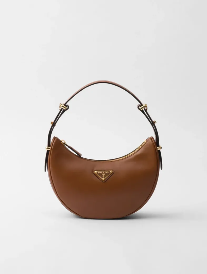 Prada Arqué Small Leather Shoulder Bag
