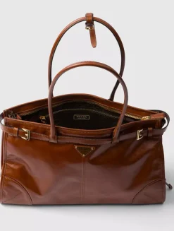 Prada Bonnie Large Leather Handbag