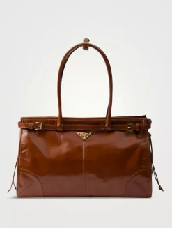 Prada Bonnie Large Leather Handbag