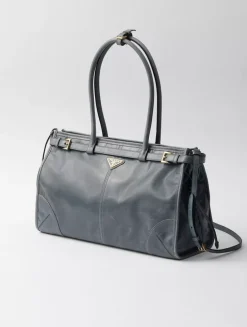 Prada Bonnie Large Leather Handbag