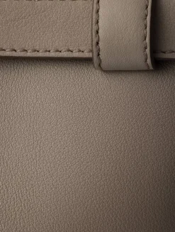 Prada Buckle Medium Leather Handbag With Double Belt