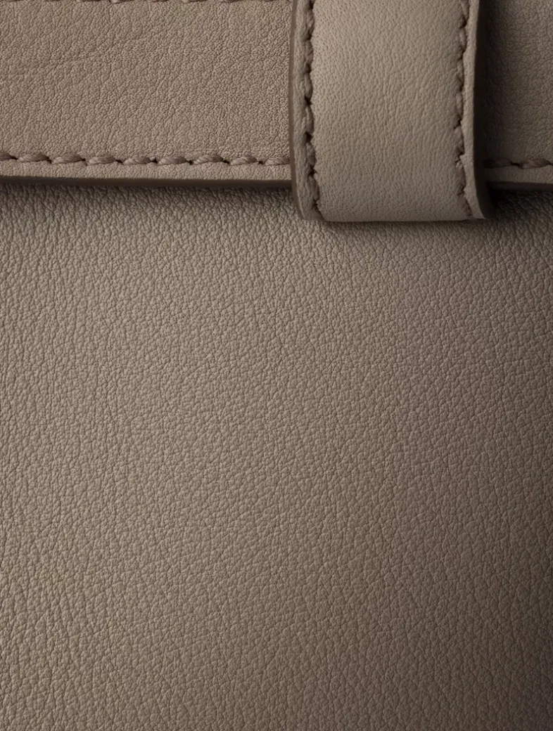 Prada Buckle Medium Leather Handbag With Double Belt