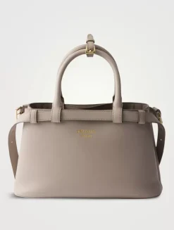 Prada Buckle Small Leather Handbag With Double Belt