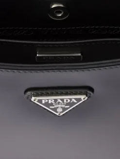 Prada Cleo Brushed Leather Shoulder Bag