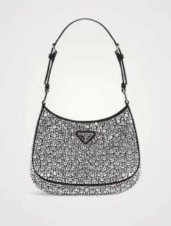 Prada Cleo Satin Bag With Crystals