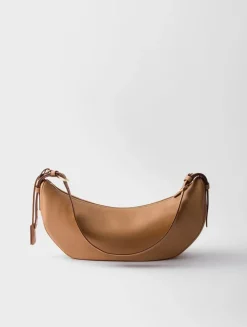 Prada Demi-lune Large Leather Shoulder Bag