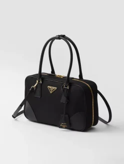 Prada Re-edition 1978 Medium Re-nylon And Saffiano Leather Two-handle Bag