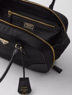 Prada Re-edition 1978 Medium Re-nylon And Saffiano Leather Two-handle Bag