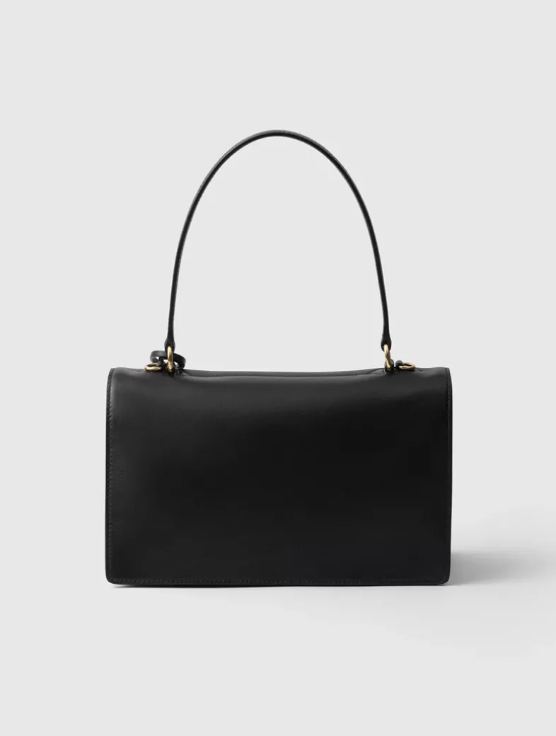 Prada Soft Sound Medium Leather Shoulder Bag