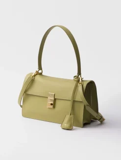 Prada Soft Sound Medium Leather Shoulder Bag