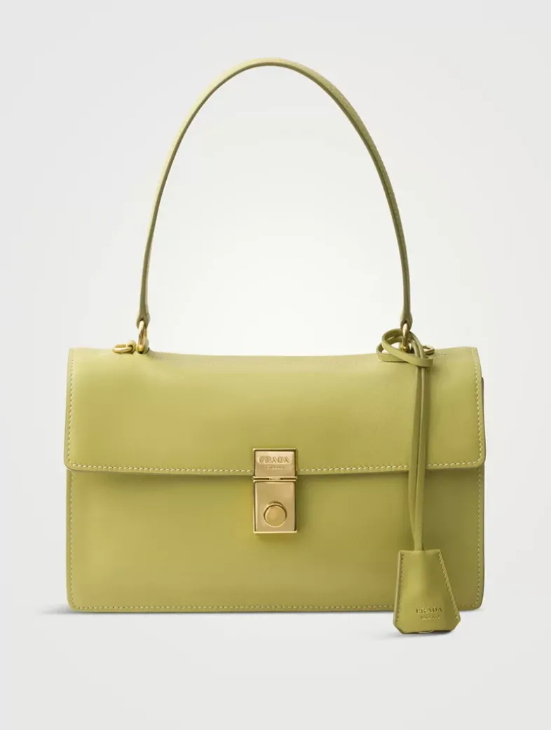 Prada Soft Sound Medium Leather Shoulder Bag