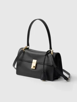 Prada Soft Sound Medium Leather Shoulder Bag