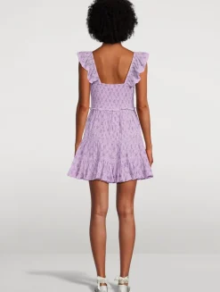 Presline Cotton Mini Dress In Floral Print