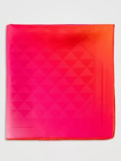 Printed Silk Twill Scarf 55x55