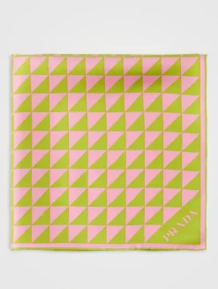 Printed Silk Twill Scarf 55x55