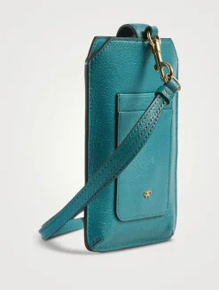 Priority Baggage Leather Travel Phone Case With Lanyard