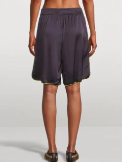 Priya Crêpe Satin Shorts