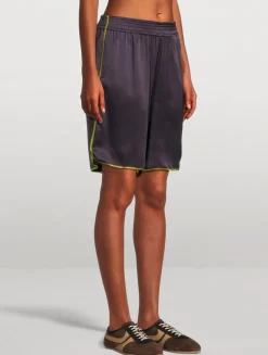 Priya Crêpe Satin Shorts