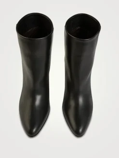 Prudens Leather Ankle Boots