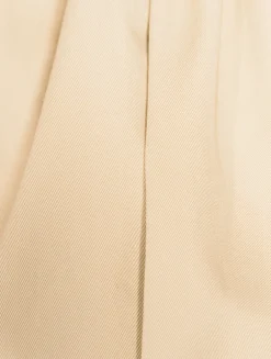 Puff-Sleeve Gabardine Jacket