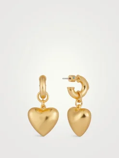 Puffy Heart Drop Earrings