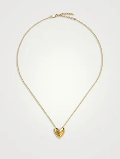 Puffy Heart Pendant Necklace